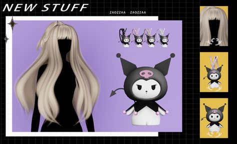 [ZAO]Plum Hair | ZAO en Patreon Kuromi Doll, Los Sims 4 Mods, Cc Patreon, Sims 4 Cheats, Plum Hair, Sims 4 Anime, Tumblr Sims 4, Sims 4 Dresses, Kawaii Hairstyles