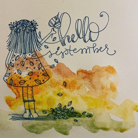 Happy September, Creative Lettering, Day Work, Smash Book, Looking Forward, Hand Lettering, Doodles, I Hope, The Creator