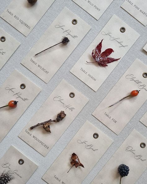 We are finally in my favourite month, and we are starting off strong with this stunning set of Fall wedding escort cards. 🍁🍂 I hand foraged these in our local woods before coating them in resin to perfectly preserve them. Creating unique designs with attention to detail is paramount here at Thebridge & Taylor. Get in touch to work together! #resinart #resin #placecards #dayofdetails #escortcards #weddingmenu #weddinginspo #wedding #weddingstyle #weddingindustry #weddingtips #weddingbells ... Industrial Wedding, Wedding Menu, Wedding Tips, Wedding Bells, Resin Art, Wedding Inspo, My Favourite, Fall Wedding, Wedding Styles