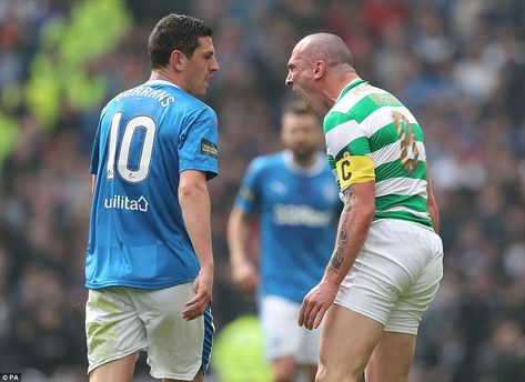 Celtic captain Scott Brown screams at Rangers' Graham Dorrans during a hotly-contested game Celtic Vs Rangers, Rangers Aesthetic, Callum Mcgregor, Moussa Dembele, Old Firm, Hampden Park, Scott Brown, Uk Rap, Glasgow Celtic