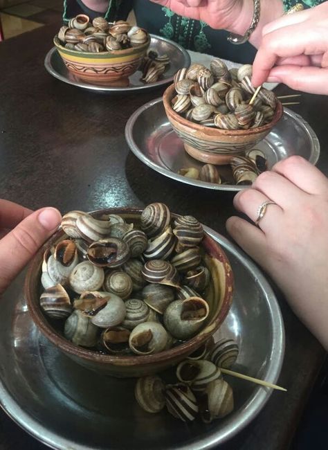 [I Ate] Snails Moroccan Recipes, Cute Instagram Pictures, Moroccan Food, Food Images, The Hub, Instagram Pictures, Street Food, Stuffed Mushrooms, Healthy Recipes