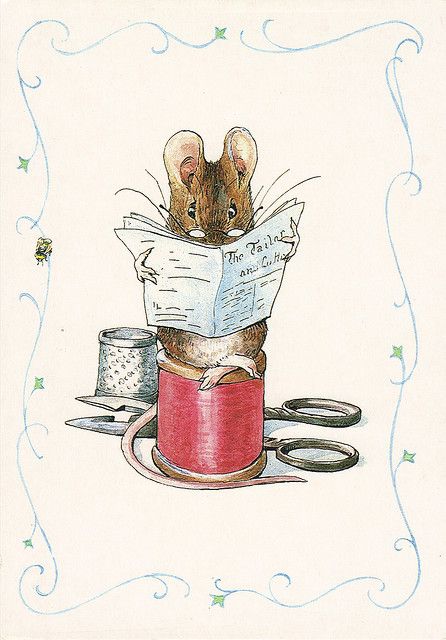 Do Alfaiate de Gloucester, o livro preferido de #Beatrix #Potter | O rato sábio foi criado para oferecer ao tio Sir Henry Roscoe, professor de Química, quando ele publicou «First Step in Chemistry», um manual que se tornou muito popular Beatrix Potter Illustrations, Beatrice Potter, Peter Rabbit And Friends, 동화 삽화, Marjolein Bastin, Potter Art, Art Carte, Art Et Illustration, Art And Illustration