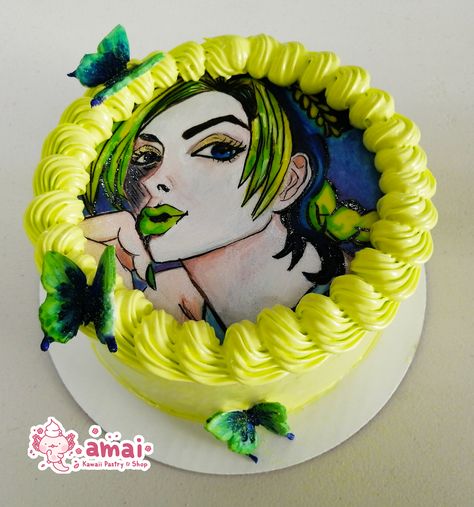 jojo's cake Jojo Cake, Jolyne Cujoh, Cake Boxes, Box Cake, Birthday Cake, Cake, Birthday