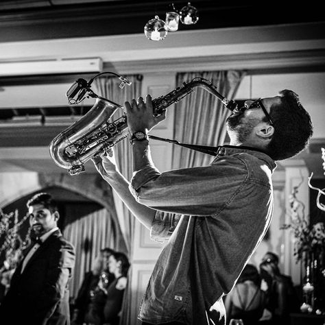 • Saxophone Man • #weddingreception #saxophone #weddingsaxophonist #blackandwhite #shesaidyes #engaged #justengaged #wedding #weddingphotography @hamptonmanorweddings Jazz Band At Wedding, Wedding Saxophone Player, Dolomites Wedding, Jazz Night, Wild Wedding, Saxophone Player, Dj Wedding, Asian Restaurant, Candid Engagement Photos