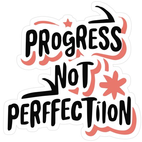 Decorate laptops, Hydro Flasks, cars and more with removable kiss-cut, vinyl decal stickers. Glossy, matte, and transparent options in various sizes. Super durable and water-resistant. Embrace the journey of self-improvement with our motivating "Progress Not Perfection" design. This powerful mantra serves as a reminder that growth lies in the steps taken, not the destination reached. The clean and minimalist typography emphasizes the beauty of progress, encouraging a positive mindset. Whether on Minimalist Typography, Progress Not Perfection, Embrace The Journey, Life Challenges, Navigating Life, Self Compassion, Daily Affirmations, Positive Mindset, Mantra