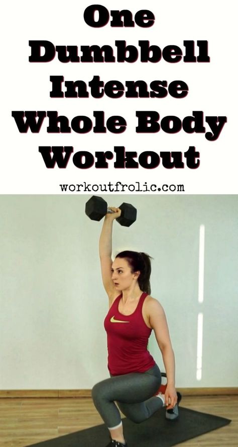 dumbbell workout One Dumbbell Workout, Whole Body Workouts, Short Article, Dumbbell Workout, Whole Body, Hiit Workout, Body Workout, Lose Belly, Full Body Workout