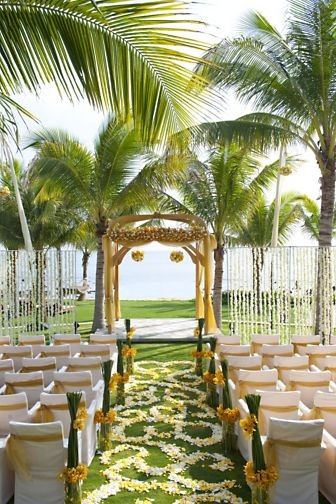 Hainan Island, China Beach, Wedding Ceremony Ideas, Caribbean Wedding, Wedding Decor Style, Wedding Site, Wedding Service, Island Weddings, Tropical Wedding