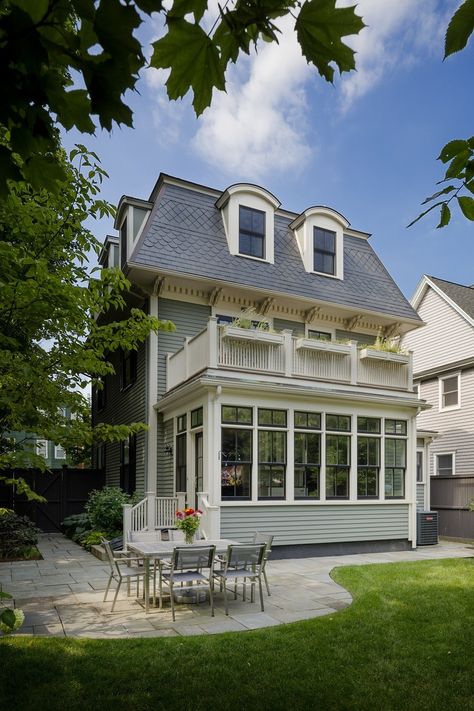 Victorian Sunroom, Victorian Attic, Victorian Windows, Victorian Porch, Hudson Homes, House Backyard, Cambridge Ma, Home Addition, Victorian House