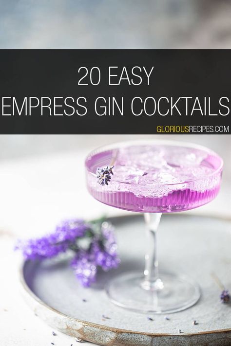 Empress Gin Cocktails Empress Gin Cocktail, Empress Gin, Gin Drink Recipes, Easy Gin Cocktails, Gin Recipes, Best Gin, Gin Cocktail Recipes, Gin Drinks, Cocktails To Try