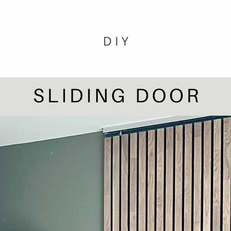 Sliding Secret Door, Secret Sliding Door Ideas, Secret Sliding Door, Concealed Sliding Door, Ikea Sliding Door, Laundry In Kitchen, Sliding Doors Internal, Secret Doors, Diy Sliding Door