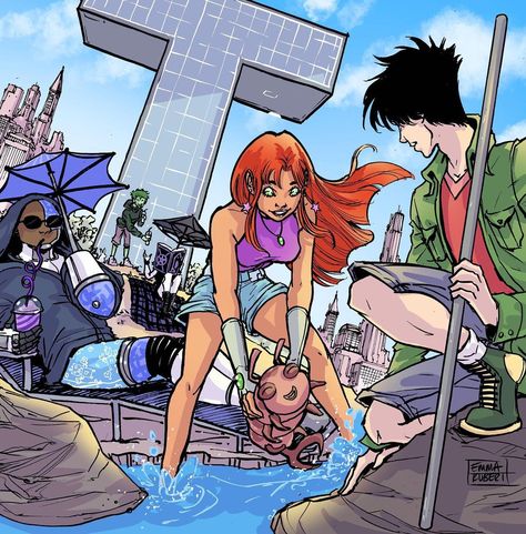 Ttg Fanart, Robin Teen Titans Wallpaper, Robin From Teen Titans, Raven Comic Panel, Teen Titans Drawings, Raven Drawing Teen Titans Fanart, Teen Titans Go Starfire X Robin Fanart, Titans Kory And Robin, Titans Comic