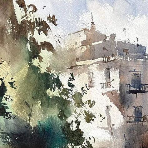 Michael Solovyev on Instagram: "Watercolor Workshop with Michael Solovyev in Girona. First Day. Plaça de la Independència! @epc_art_courses @escoda_brushes @danielsmithartistsmaterials" Michael Solovyev Watercolor, Michael Solovyev, Escoda Brushes, Watercolor Workshop, Winter Watercolor, Watercolor Artists, Art Courses, Reference Images, First Day