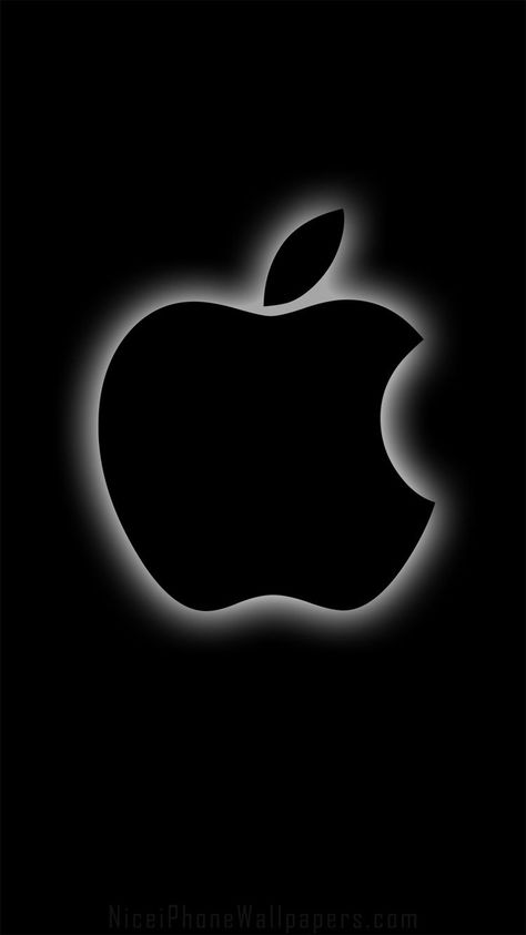 750x1334 Black apple iPhone 6/6 plus wallpaper and background Black Apple, Apple Logo, Iphone 6, Apple Iphone, Wallpapers, Black And White, Iphone, White, Black