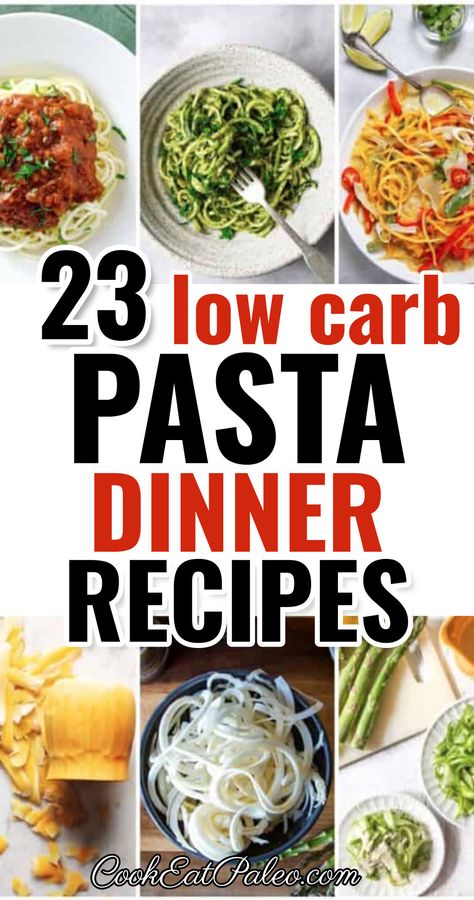 Low Carb Pasta Dinner Recipes For Healthy Meal Prep Healthy Low Carb Pasta Recipes, No Carb Meals Recipes, Healthy Alfredo Recipe, Pasta Recipes For Diabetics, Low Carb Pasta Alternatives, Low Gi Recipes, Low Carb Pasta Recipes, Low Carb Options, Pasta Alternative Low Carb