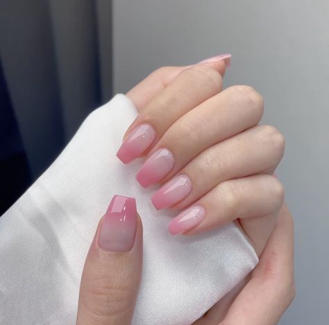 Dance Parties, Pink Tip Nails, Simple Gel Nails, Light Pink Nails, Nail Art Set, French Pink, Coffin Press On Nails, Cute Simple Nails, Coffin Shape Nails