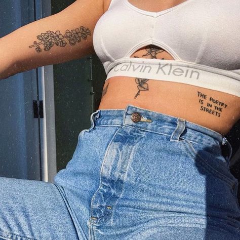 Cute Mistake on Instagram: “‘The Poetry Is In The Streets’ 🌹 @bellahaig 💥 #styleinspo #tattoostyle” Tattoo Poetry, 1975 Tattoo, Street Tattoo, Tattoo Board, Moth Tattoo, Tat Ideas, Nose Piercing, Tattoo Style, Girl Tattoos