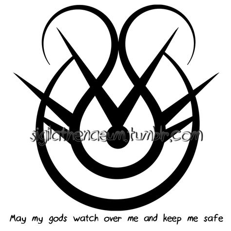 Sigil Athenaeum, Chaos Magick, Magick Symbols, Sigil Tattoo, Rune Symbols, Keep Me Safe, Wiccan Spell Book, Sigil Magic, Watch Over Me