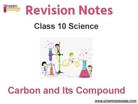 Carbon and Its Compounds Class 10 Notes Free PDF Download Carbon And Its Compounds, Class 10 Notes, Noble Gas, Hydrogen Atom, Functional Group, Hydrogen Gas, Covalent Bonding, Chemistry Notes, Revision Notes