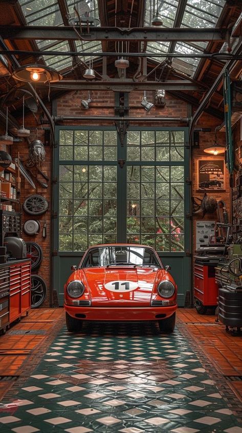 Rinnovo Garage, Car Detail Shop, Game Room Ideas, Classic Car Garage, Garage Design Interior, Cars Photography, John Lautner, Cool Garages, Auto Vintage