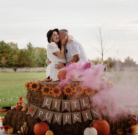 Pumpkin Baby Gender Reveal Ideas, Gender Reveal Ideas For Party Fall Theme, Pumpkin Baby Reveal, Gender Reveal Creative Ideas, Gender Reveal Ideas For Party Theme November, Hay Bale Gender Reveal, Turkey Gender Reveal Ideas, Gender Reveal Ideas Fall Theme, Fall Gender Reveal Decorations