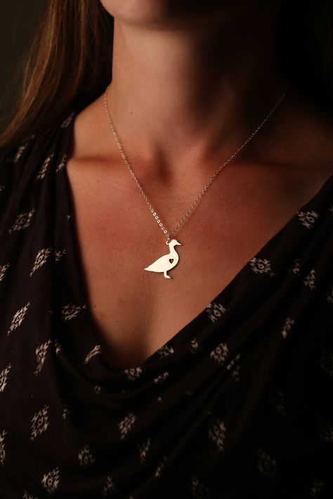 "Duck Necklace * Charm Duck Pendant * Personalized Duck Gift * Pet Duck Jewelry * Farm Animal * Funny Gift Cute Gift Animal Charm Tell us engraving details in the 'add your personalization' box. Contact us with questions! ♥ Happy Shopping ♥ SHIPS in 1 Business Day! Isn't this little duck necklace adorable? This darling duck charm necklace can be customized with your feathery friend's name. A great duck lover gift or a personal keepsake to remember that special pet. Available in Sterling Silver, Duck Pendant, Duck Jewelry, Duck Necklace, Pet Duck, Pet Ducks, Duck Gifts, Animal Funny, Little Duck, Bird Necklace