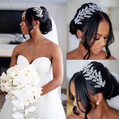 Black Brides Hairstyles, Zit Popping, Natural Hair Wedding, Black Brides, Bridal Room, Black Wedding Hairstyles, Natural Wedding Hairstyles, Natural Hair Bride, Bridal Hair Inspiration