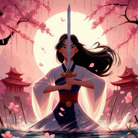 Mulan Pfp, Mulan Drawing, Mulan Fanart, Disney Princess Marathon, Mulan 1998, Disney Lorcana, Princess Mulan, Movie Animation, Magic Drawing