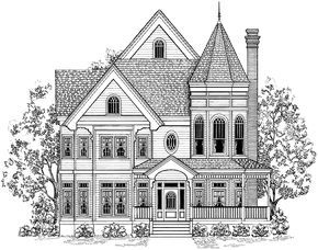 Gothic Victorian House Plans, Queen Anne House Plans, Queen Anne Victorian House, Gothic Victorian House, Queen Anne House, Victorian House Plans, Victorian Style House, Bedroom Victorian, House Colouring Pages