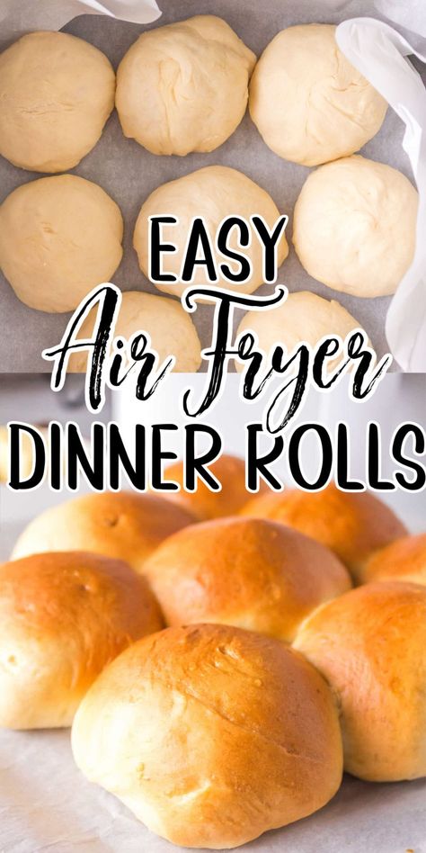 Frozen Yeast Rolls In Air Fryer, Air Fryer Rolls Recipes, Air Fryer Bread Rolls, Easy Air Fryer Bread, Air Fryer Dinner Rolls, Air Fryer Buns, Air Fryer Rolls, Rolls In Air Fryer, Quick Bread Rolls