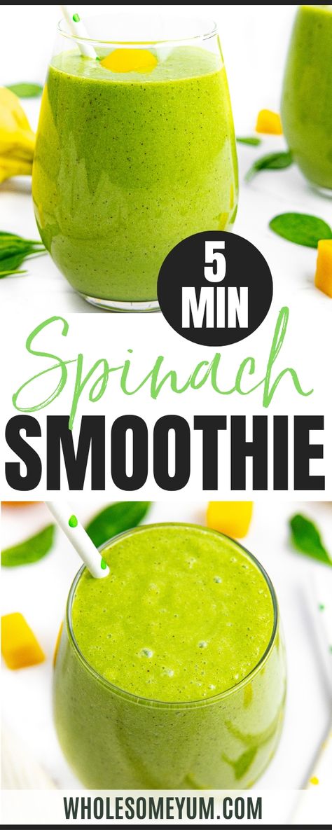 Banana And Spinach Smoothie, Spinach Protein Smoothie, Spinach Almond Milk Smoothie, Blendjet Smoothies, Banana Spinach Peanut Butter Smoothie, Carb Calculator, Spinach Banana Pineapple Smoothie, Nutri Bullet Recipes, Banana Spinach Smoothie