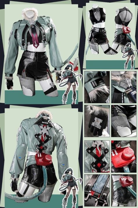 Search ID "MW12307" on magicwardrobes.com 🔥Include: Inner Clothes, Coat, Shorts, Gloves*2, Waist Bag*1, Tie*1+Clip*2, Tail*1, Pantyhose+Garter Stockings, Ears*2, Props Set*6🔥 Sources: Zenless Zone Zero Character: Jane Doe Materials: Air Layer, Fur Base, Brazilian Leather, Lining, Spandex Mesh, Thick Forging, Etc. Jane Doe Cosplay, Characters Cosplay, Garter Stockings, Jane Doe, Game Cosplay, Zenless Zone Zero, Costume Cosplay, Game Characters, Halloween Cosplay