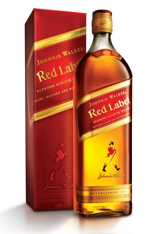 Johnnie Walker Red Label Whisky Red Label, Johnnie Walker Red Label, Bottle Cake, Blended Whisky, Blended Scotch Whisky, Scotch Whiskey, Johnnie Walker, Red Label, Bourbon Whiskey