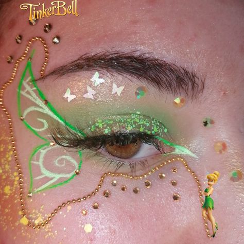 Tinker Bell Makeup, Tinkerbell Makeup, Tinker Bell, Nostril Hoop Ring, Maquillaje De Ojos, Septum Ring, Nose Ring, Makeup, Quick Saves