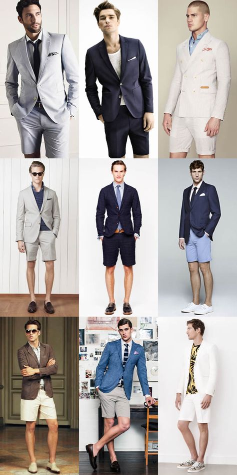 Short Men In Suits, Groom In Shorts Wedding, Mens Short Suit, Shorts Suit Mens, Suit With Shorts Mens, Suit And Shorts Men, Short Suits Men, Suit Shorts Men, Separates Outfit