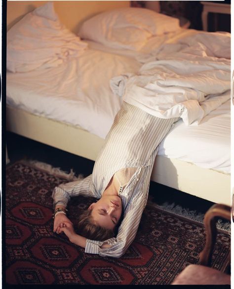 Bed Editorial, Shoes Editorial, Portrait Editorial, Laying In Bed, Brand Shoot, Silk Sheets, Summer Campaign, Making Film, Photoshoot Concept