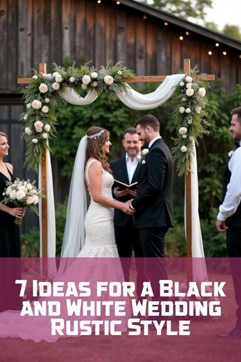 Did you know that a black and white wedding with a rustic twist can create an iconic vibe? Dive into the charm of vintage elegance paired with rustic décor. Discover stunning ideas for your big day, from timeless black and white photos to rustic venues and handmade touches. Unleash the magic of monochrome and country charm in your wedding. Rustic Romance, Rustic Weddings, Black And White Photos, Black And White Wedding, Wedding Rustic, Vintage Elegance, White Photos, Country Charm, Rustic Elegance