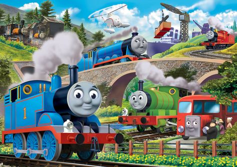 Thomas And Friends Wallpaper, Thomas Tank Engine, Train Wallpaper, Cake Templates, Discovery Kids, Friend Cartoon, Promotional Image, Friends Wallpaper, Thomas The Tank