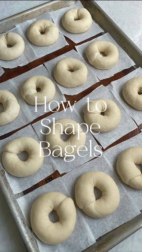 Emily🌾 Sourdough Recipes | 🥯Let’s shape bagels! There’s lots of ways to shape bagels but this is my favorite! This method gives me beautiful uniform bagels every… | Instagram Mini Bagel Recipes, Mini Bagels Recipe, Sourdough Bagel, Recipe Using Sourdough Starter, Sourdough Bagels, Sourdough Starter Discard Recipe, French Bread Recipe, Mini Bagels, Bagel Recipe