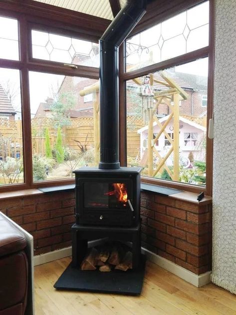 Corner Stove, Log Burning Stoves, Porch Enclosures, Wood Burner, Wood Burning Stove, Wood Burning, Wood Stove, Stove, Porch