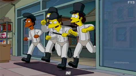 Popular GIF Lenny And Carl, Treehouse Of Horror, Far Side Comics, A Clockwork Orange, The Simpson, Clockwork Orange, Disney Infinity, Cartoon Network Adventure Time, Adventure Time Art