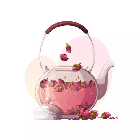 Tanya Yagudina on Instagram: “Floral tea #vectorillustration . . . . . . . #tea #teatime #teapot #teaillustration #teaparty #tealover #floraltea #flowertea #rosetea…” Teapot Drawing, Witches Tea, Witch Drawing, Art Colour, Planner Organiser, Great Logos, Rose Tea, Floral Tea, Tea Shop