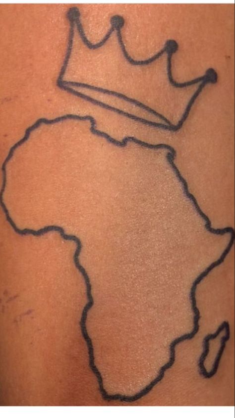 Africa Outline Tattoo, Nicki Tattoo, Nigeria Tattoo, Africa Tattoos For Women, Heartbeat Tattoo With Name, Africa Tattoo, Small Dope Tattoos, Love Symbol Tattoos, Africa Tattoos