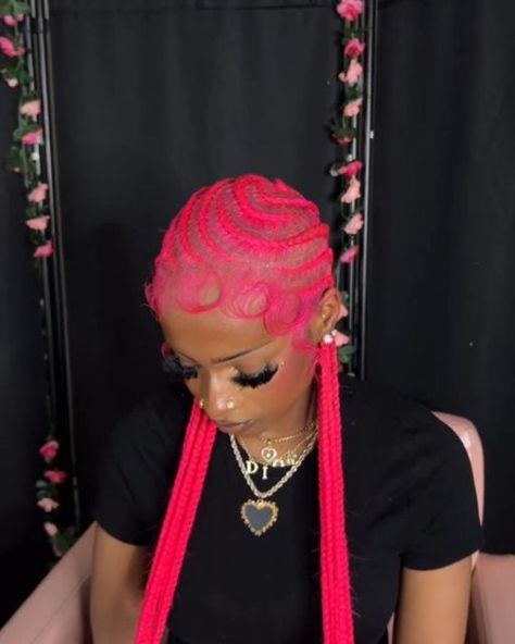 Hair Fashion/Discussions on Instagram: "Red❤️ or Pink💕?? Which color is braids hottest?? (SWIPE) 👉 👉 ____📧 : care@letstalkhairs.com to join our products vendors program or
📩 : DM FOR DIFFERENT PROMO PACKAGES AVAILABLE ON THIS PAGE 

www.letstalkhairs.com

______________________

✂️Featured stylists:
@galoreelooks 📍: Baltimore, MD 
@braidsbytraa 📍Richmond, VA
📩 DM THEM 👆 FOR ENQUIRIES 

______________________

IGNORE

#braids #braidstyles  #hair  #naturalhairstyles     knotlessbraids protectivestyles
Richmond, VA Braider 
Richmond, VA Hairstylist 
#letstalkhairs 
#letstalkhairsrva" Hair Fashion, Baltimore Md, Richmond Va, Happy Moments, Braid Styles, Baltimore, Hair Stylist, Natural Hair Styles, Braids