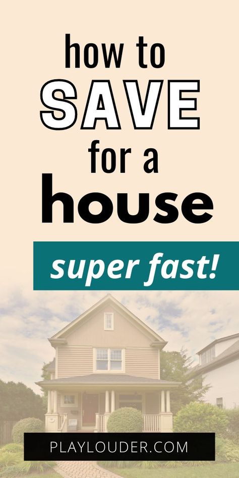 How to Save For a House super fast! How To Save For A House, Save For A House, House Budget, Save For House, First House, Buying A Home, How To Save Money, Get Out Of Debt, Managing Your Money