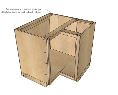 know how they would go together, if they would be strong enough, etc. Corner Base Cabinet Ideas, Base Cabinet Ideas, Kitchen Cabinets Plans, Woodshop Plans, Build Kitchen Cabinets, Design Kitchen Cabinets, Kitchen Cabinet Plans, Cabinet Woodworking Plans, Building Kitchen Cabinets