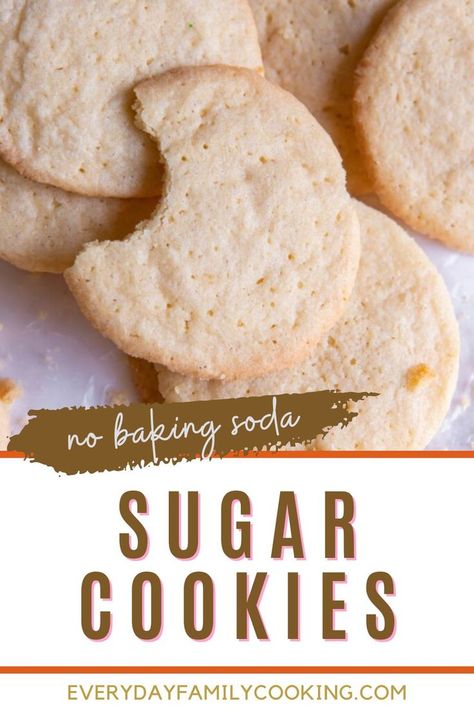 You are going to love this sugar cookie recipe without baking soda. These cookies are soft, chewy, and perfect for any occasion. Sugar Cookie Recipe No Baking Soda, Homeade Sugar Cookies, Cookies No Baking Soda, Cookies Without Baking Soda, Cookie Recipe Without Baking Soda, Delicious Cookies Homemade, Southern Recipes Desserts, Homemade Sugar Cookies, Best Sugar Cookie Recipe