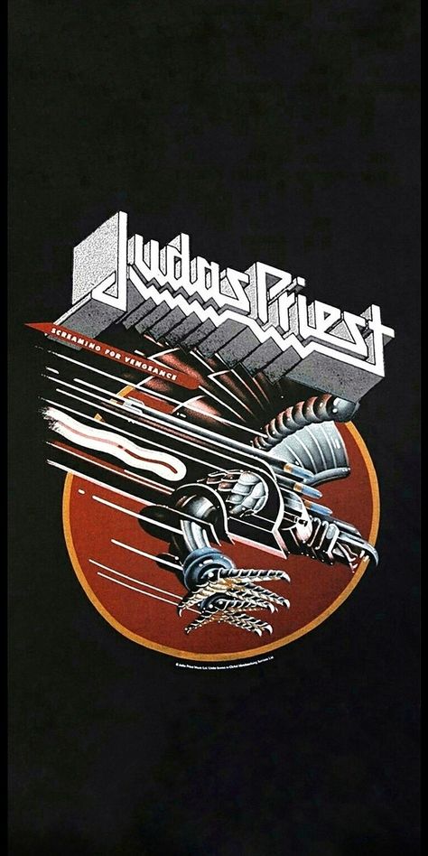 Judas Priest Judas Priest Art, Rock Metal Wallpaper, Judas Priest Poster, Judas Priest Logo, Arte Heavy Metal, Rock Album Covers, Rock N Roll Art, Rock Band Posters, Heavy Metal Art