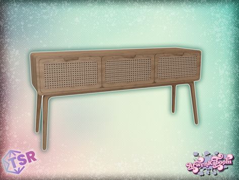 Sims 4 Bedside Table Cc, Sims 4 Cc Accent Table, Sims 4 Side Table, Sims 4 Cc Side Table, Slim Tv Stand, Ratan Furniture, Themed Living Room, Bedside Table Decor, Furniture Cc