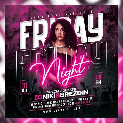 High quality Night Club Flyer template design in .psd file which is fully layered and very easy to edit as per your requirement | DJ Flyer | Party Flyer Pool Party Flyer, Pool Parties Flyer, Night Club Flyer, Concert Poster Design, Photoshop Design Ideas, Church Poster Design, Club Poster, Flyer Design Inspiration, Flyer And Poster Design