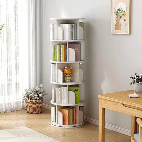 Rotating Bookcase, Rotating Bookshelf, Revolving Bookcase, Corner Bookshelves, Plastic Board, Standing Shelves, Fabric Drawers, Estantes Flotantes, Pantry Items